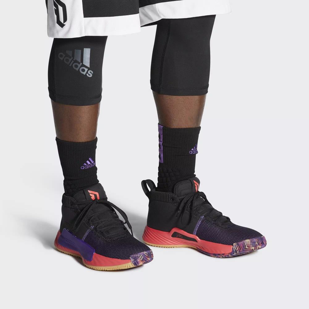 Adidas Dame 5 Tenis De Basketball Negros Para Hombre (MX-87688)